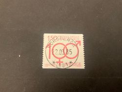 Fredrika Bremerförbundet 100 pr facit 1309 lyxstämplat KORSBERGA *LBB1*