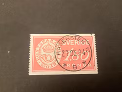 Postsparandet 100 år facit 1286 lyxstämplat HÄGERSTEN 10