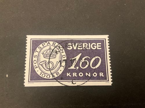 Postsparandet 100 år facit 1285 lyxstämplat KNÄRED