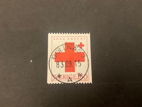 Röda korset facit nr 1268 lyxstämplat BOLLNÄS 3