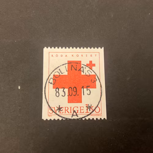 Röda korset facit nr 1268 lyxstämplat BOLLNÄS 3