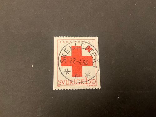 Röda korset facit 1268 lyxstämplat SKELLEFTEÅ 1