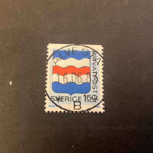 Rabattmärken V facit nr 1251 lyxstämplat ALVESTA