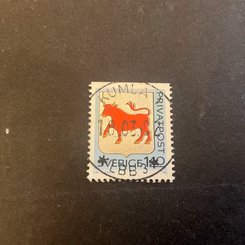 Rabattmärken IV facit nr 1206 lyxstämplat KUMLA 1