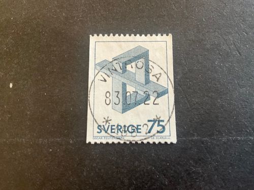 Omöjliga figurer facit 1201 lyxstämplat VINTROSA