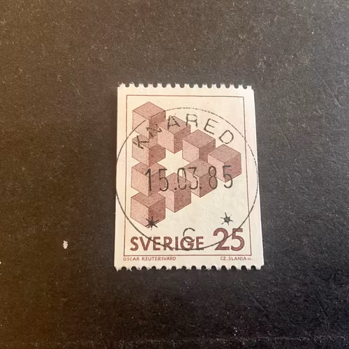 Omöjliga figurer facit 1199 lyxstämplat KNÄRED