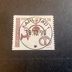 Företgspost facit nr 1183 lyxstämplat KARLSTAD 1