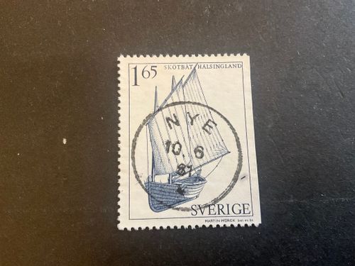 Allmogebåtar facit nr 1172 praktstämplat NYE