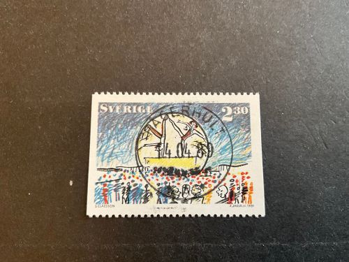 Globen facit nr 1549 lyxstämplat FAGERHULT