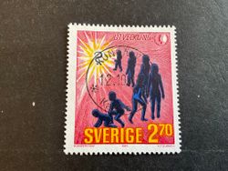 Världsungdomsåret 1985 facit nr 1367 lyxstämplat KUNGÄLV 1