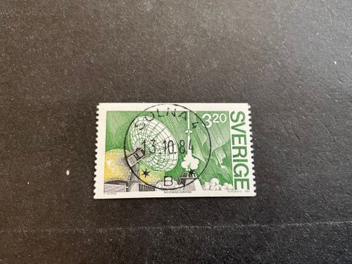 Satelitprojektet Viking facit nr 1323 lyxstämplat SOLNA 4