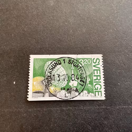 Satelitprojektet Viking facit 1323 lyxstämplat ÖSTERSUND STORTORGET