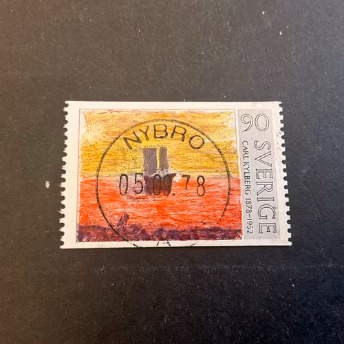 Tre svenska konstnärer facit nr 1051 lyxstämplat NYBRO