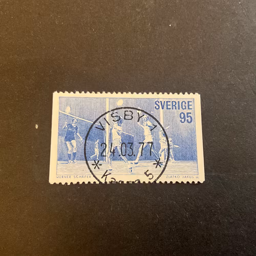 Motionsidrott facit nr 997 lyxstämplat VISBY 1