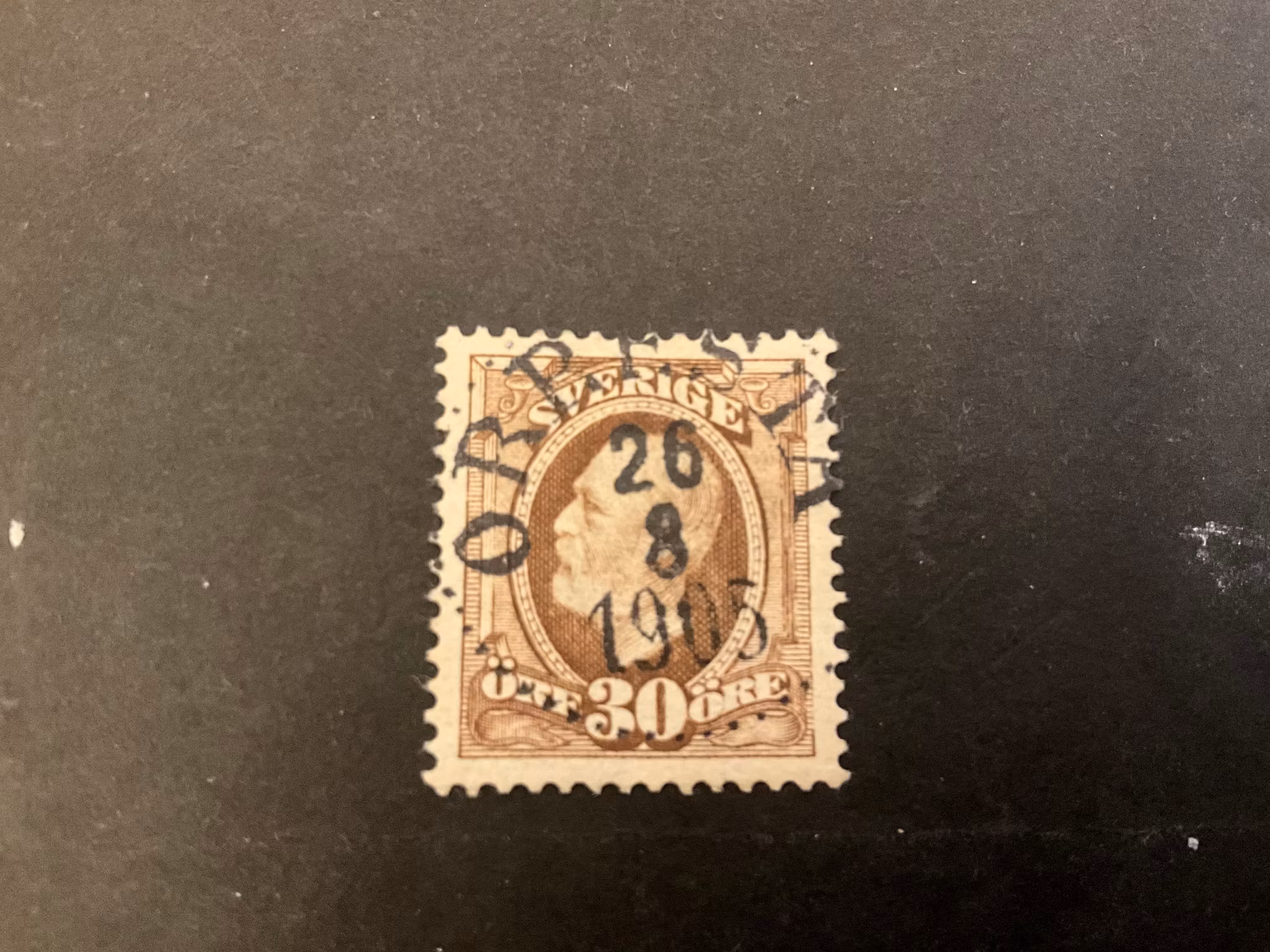 Oscar II facit 58 praktstämplat ORRESTA