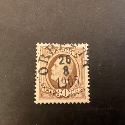 Oscar II facit 58 praktstämplat ORRESTA