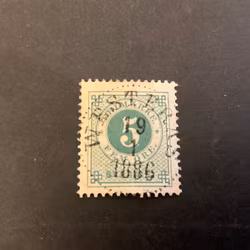 Ringtyp T 13 facit nr 30 praktstämplat WESTERÅS