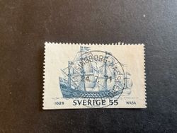 Regalskeppet Wasa facit nr 669 lyxstämplat FKMB HÄLSINGBORG-HÄSSLEHOLM