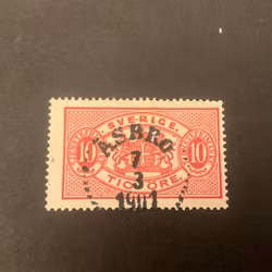 Tjänstefrimärke T 13 facit TJ 16 praktstämplat ÅSBRO