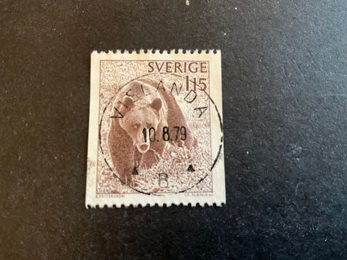 Björn facit nr 1038 lyxstämplat VISLANDA