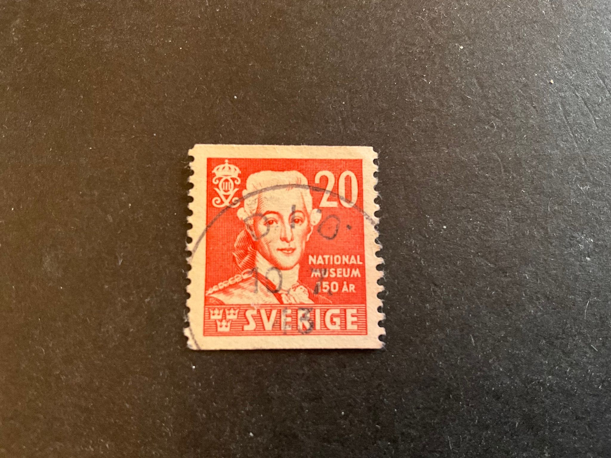 Nationalmuseum 150 år facit nr 338 A praktstämplat DIÖ
