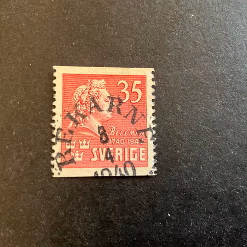 Bellman favit nr 325 praktstämplat REKARNE