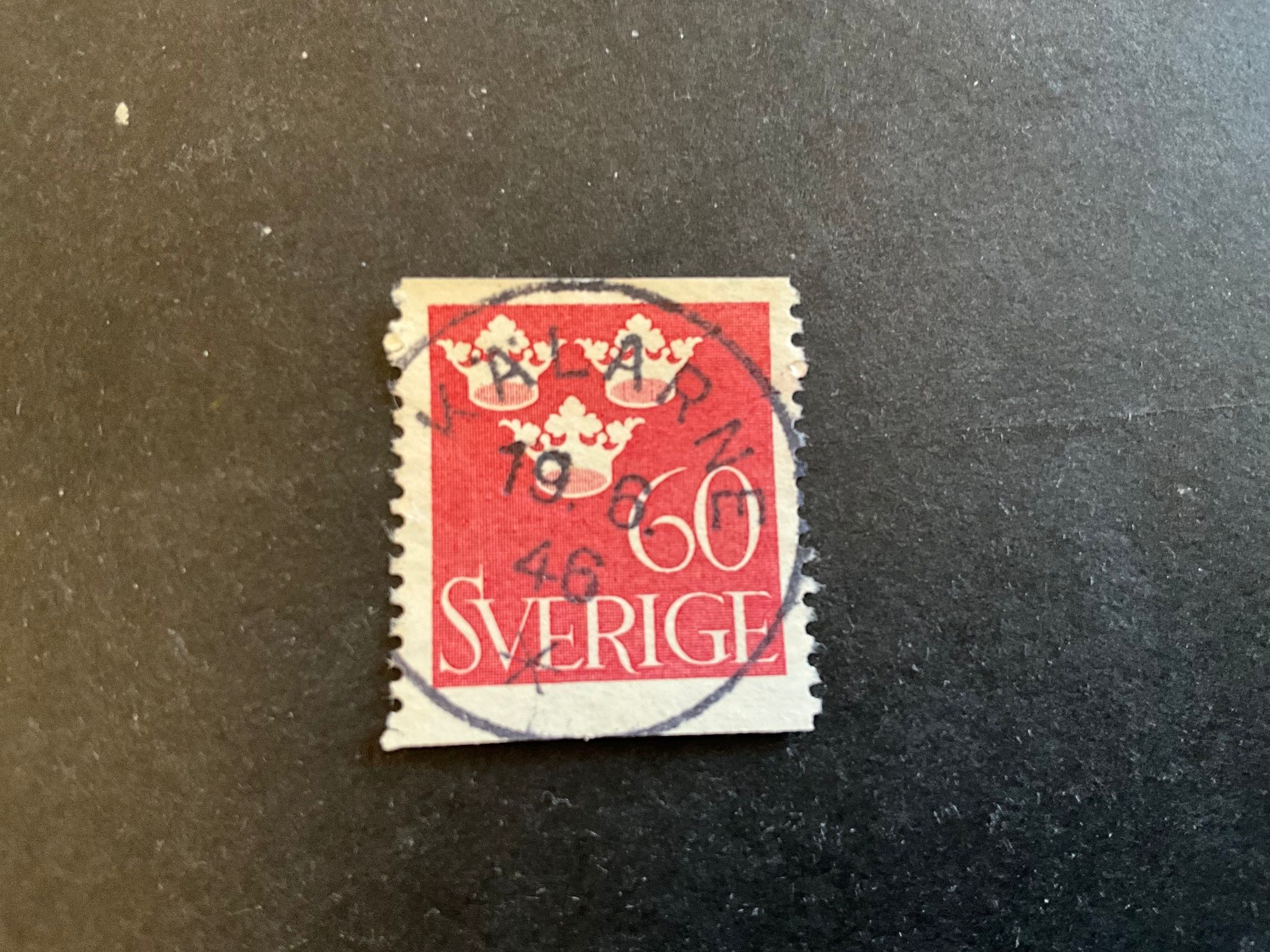 Tre kronor facit 286 praktstämplat KÄLARNE