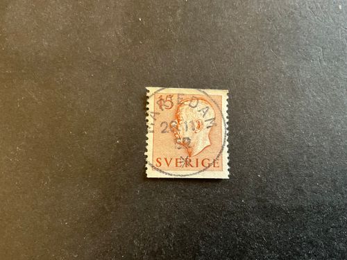 Gustaf VI Adolf typ 401 lyxstämplat MARIEDAM