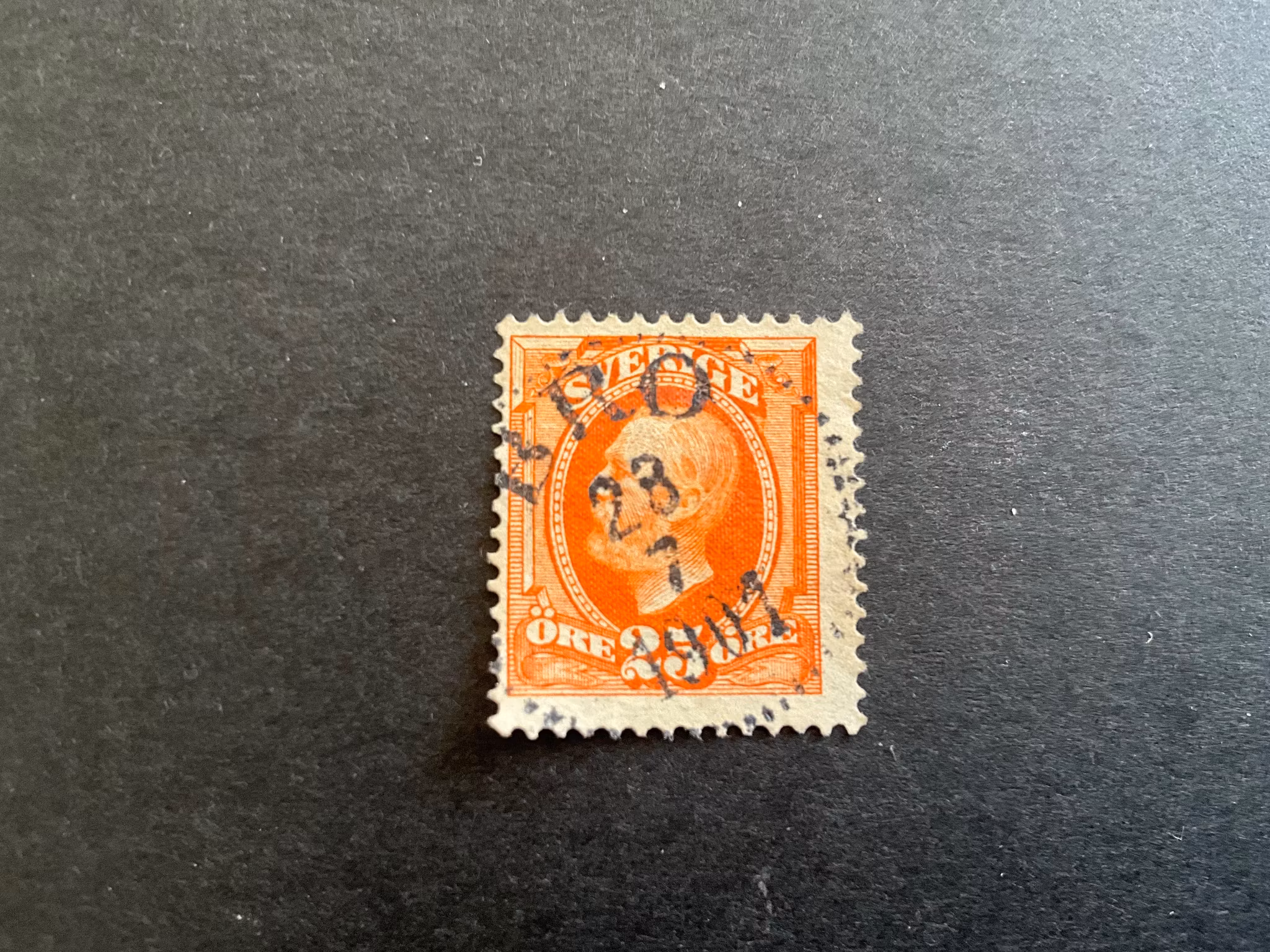 Oscar II facit 57 praktstämplat BRO