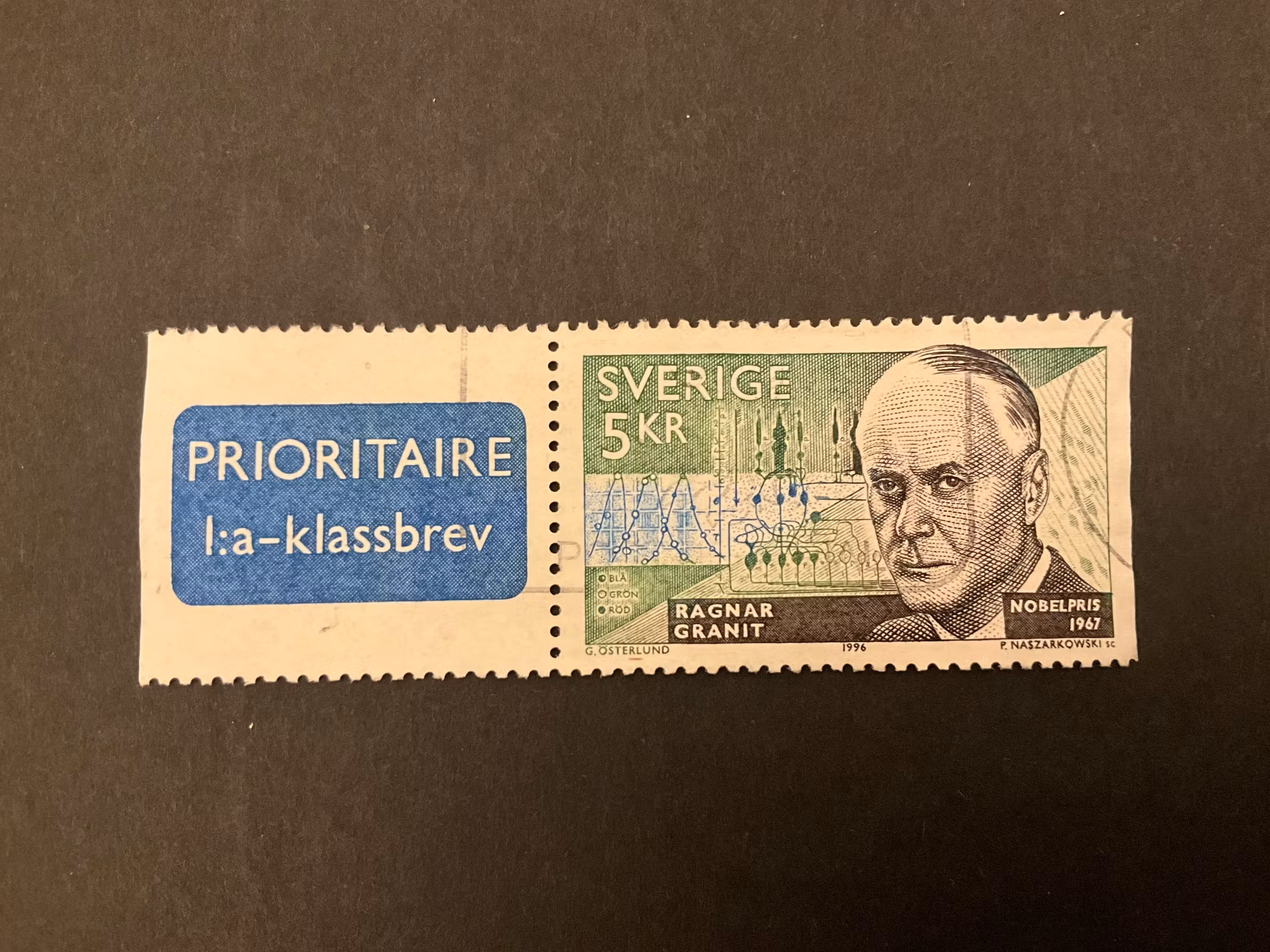 Nobelpris fysiologi eller medicin facit nr 1992 SX stämplat par