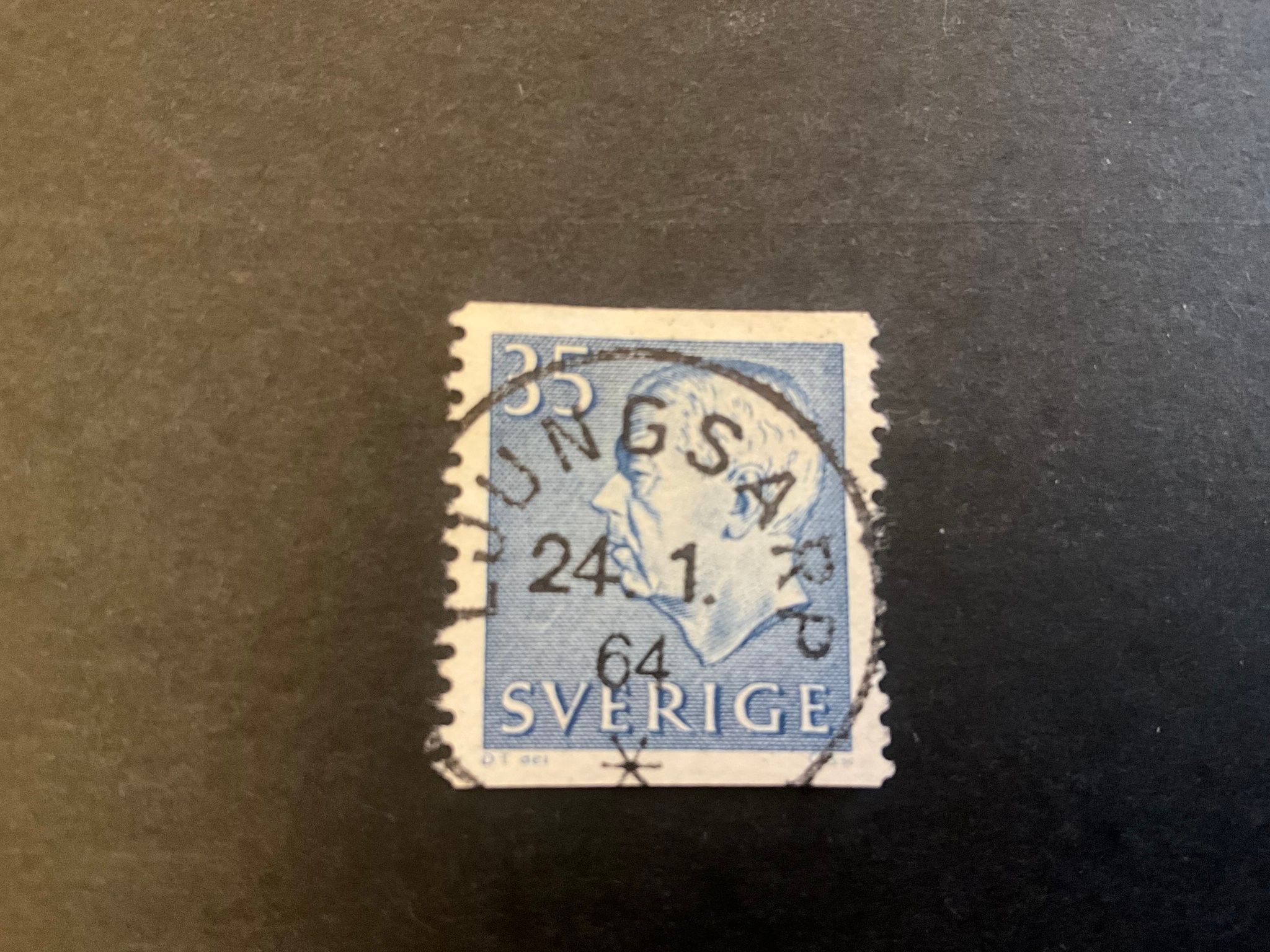 Gustaf Vi Adolf typ III facit nr 425 A praktstämplat LJUNGSARP