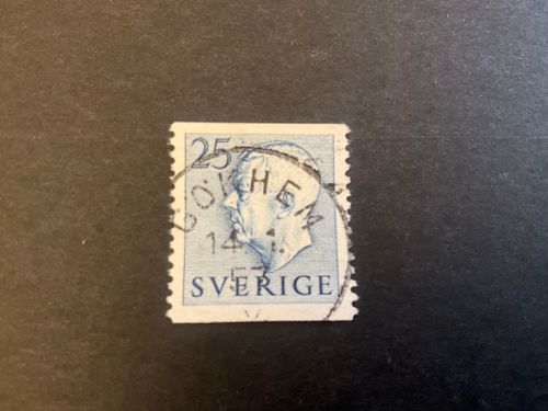 Gustaf VI Adolf typ I facit 406 A praktstämplat GÖKHEM