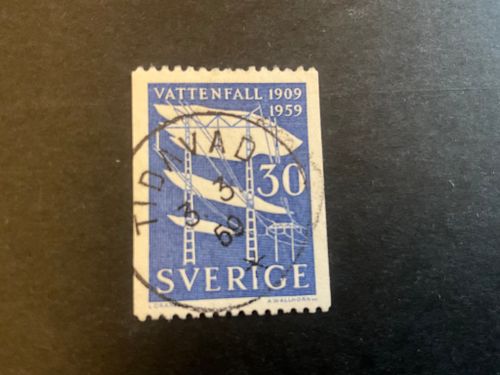Vattenfall facit nr 500 A praktstämplat TIDAVAD