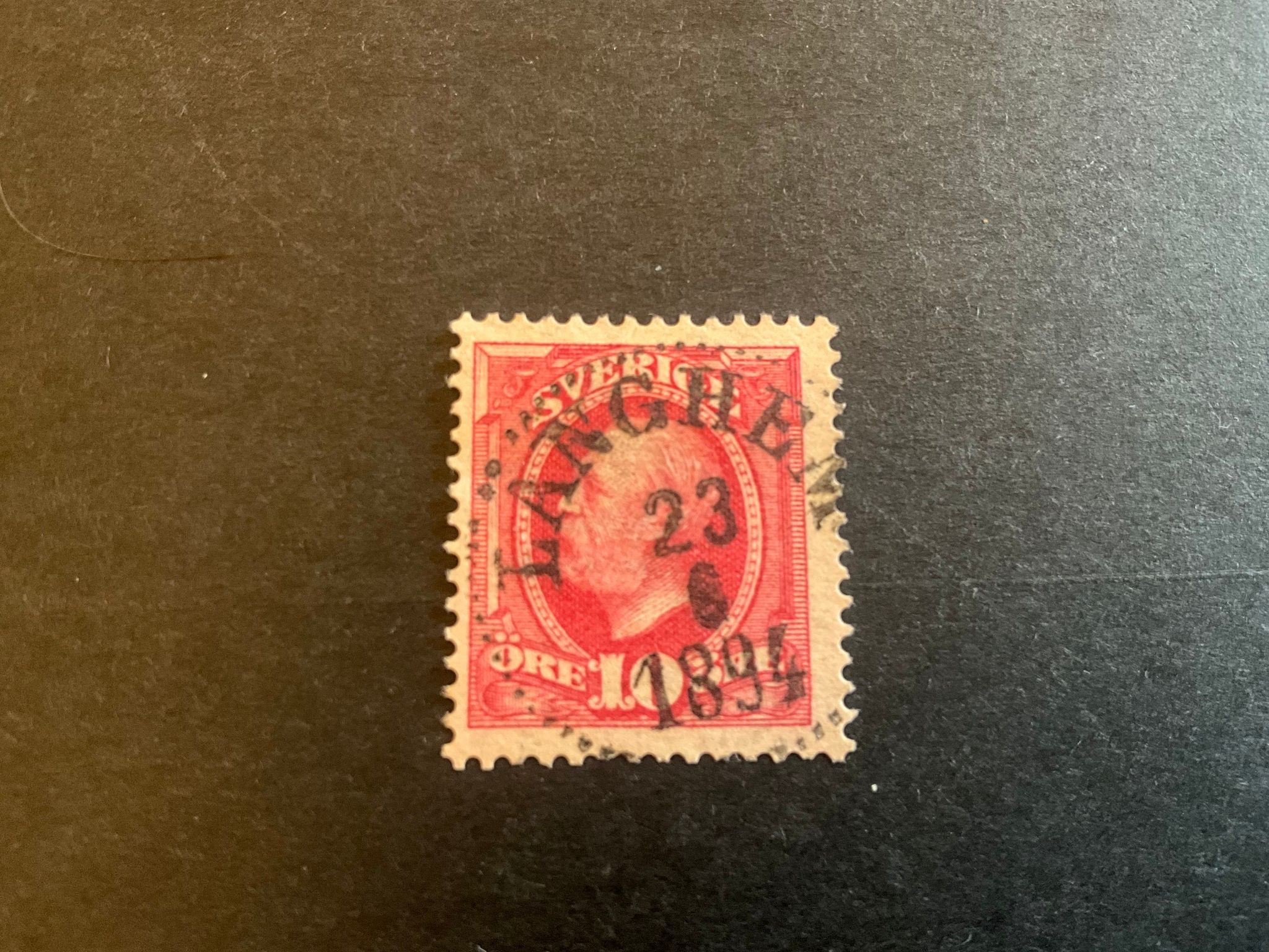 Oscar II facit 54 praktstämplat LÄNGHEM