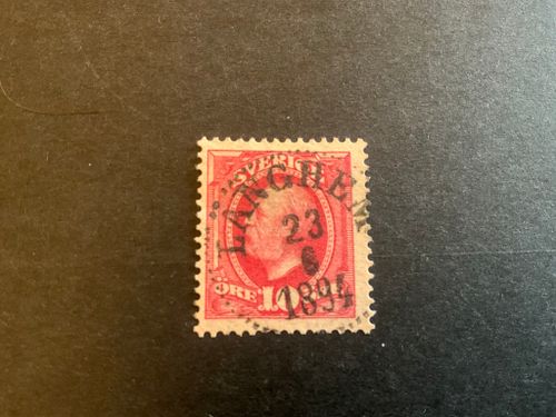 Oscar II facit 54 praktstämplat LÄNGHEM