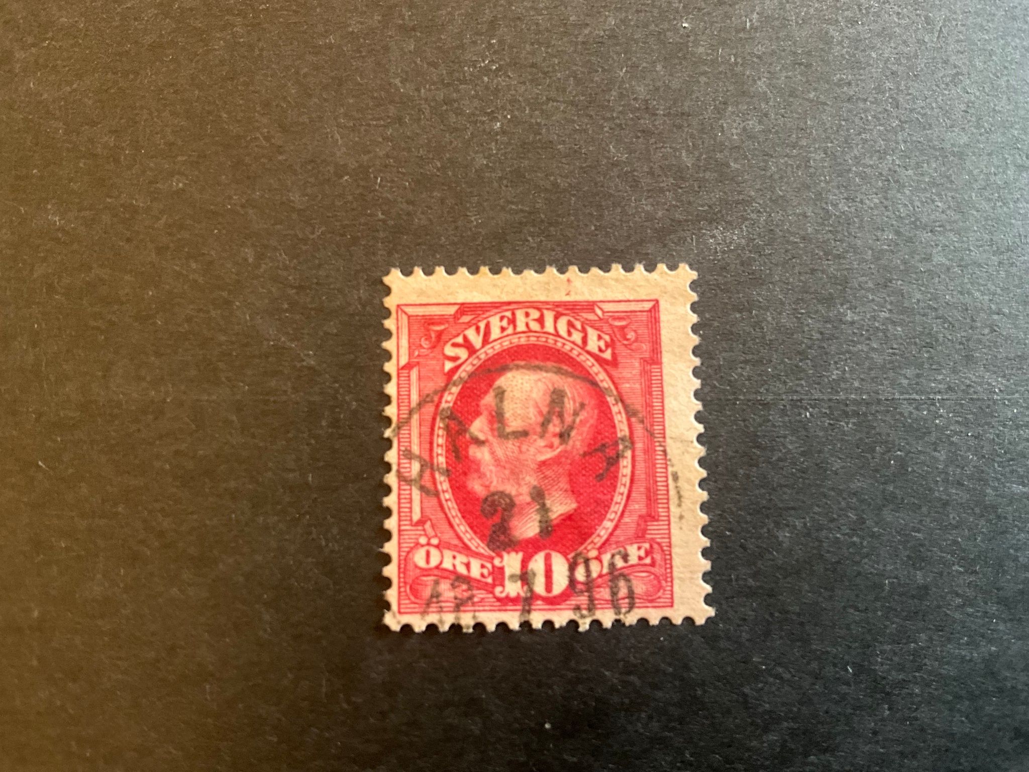 Oscar II facit 54 praktstämplat HALNA