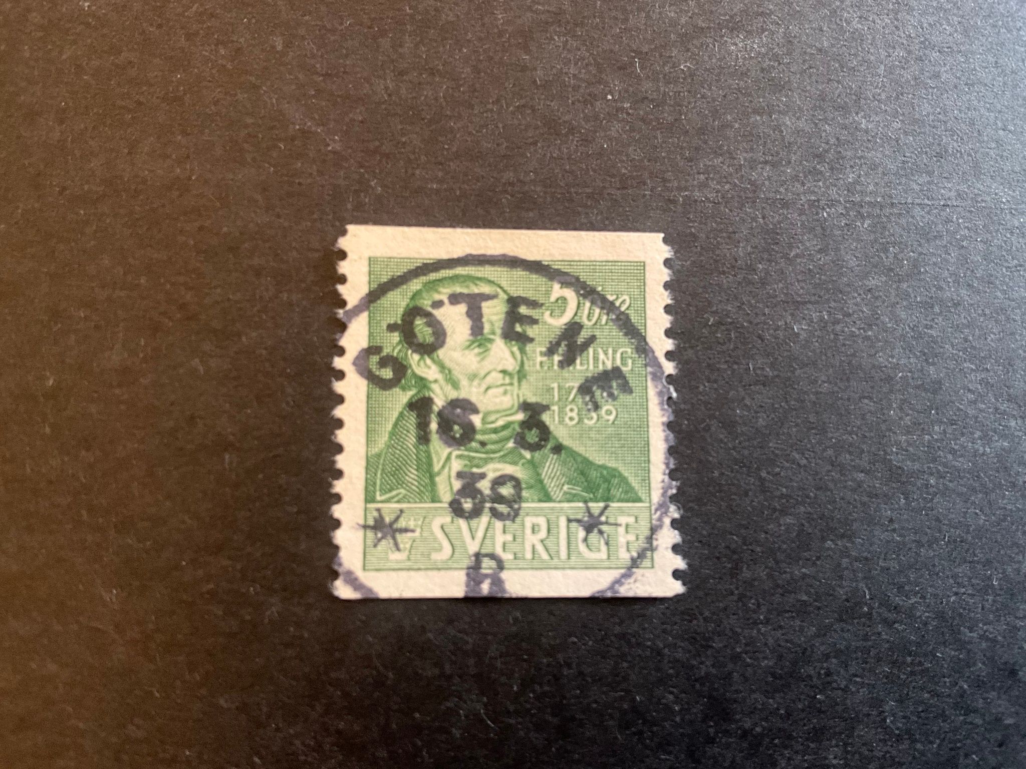 PH Linf facit nr 318 A praktstämplat GÖTENE