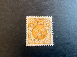 Lilla riksvapnet facit 72 praktstämplat FRIDENE