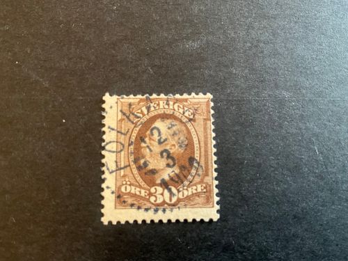 Oscar II facit nr 58 praktstämplat FOLKABO