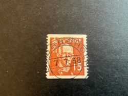 Gustaf V 80 år facit 267 A praktstämplat BJÖRBOHOLM
