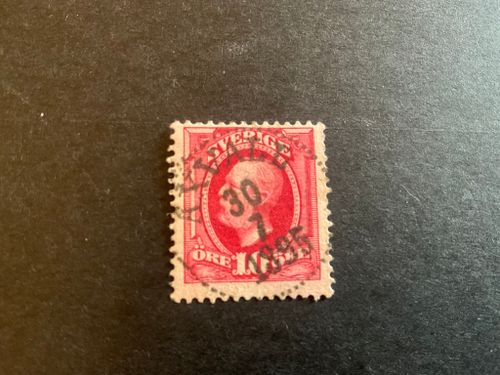 Oscar II facit 54 praktstämplat AXVALL