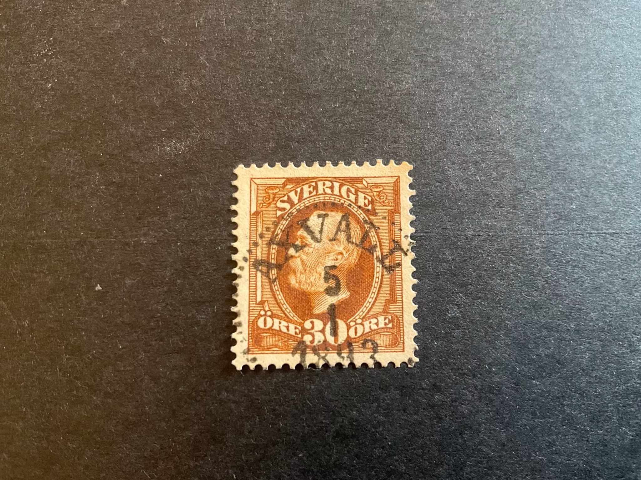 Oscar II facit 58 praktstämplat AXVALL