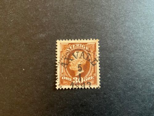 Oscar II facit 58 praktstämplat AXVALL
