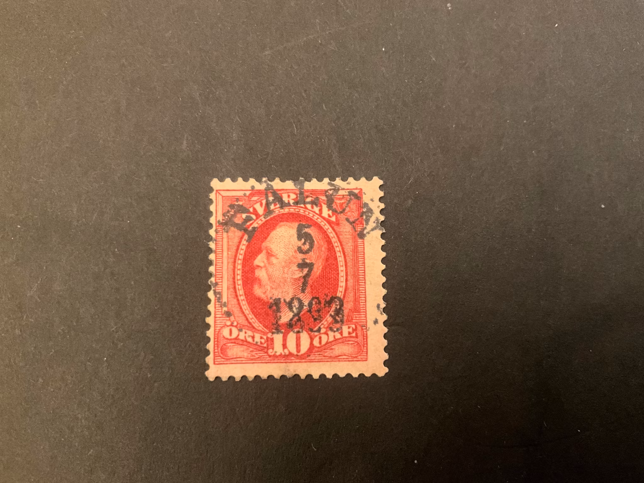 Oscar II facit 54 lyxstämplat FALUN
