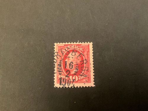 Oscar II facit 54 praktstämplat HJORTSBERGA