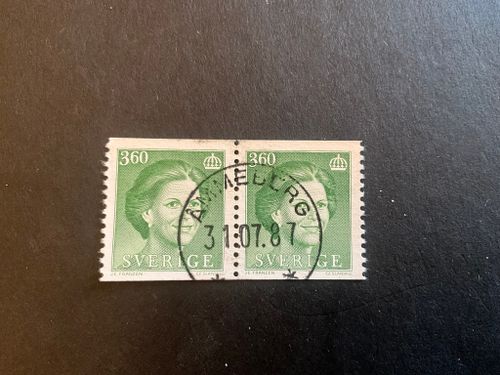 Drottning Silvia facit 1439 praktstämplat par ÅMMEBERG