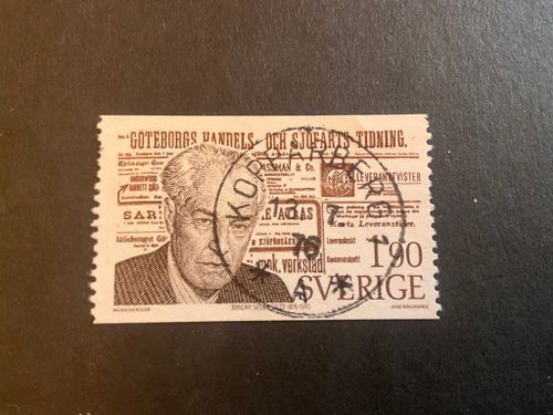 Torgny Segerstedt facit nr 968 lyxstämplat KOPPARBERG