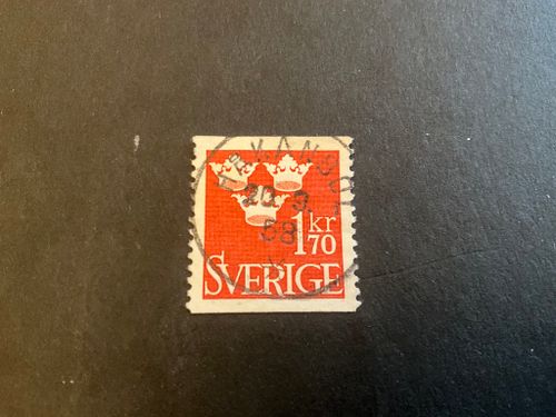Tre kronor facit nr 304 lyxstämplat HÅKANBOL
