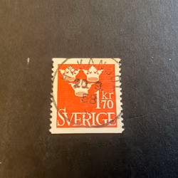 Tre kronor facit nr 304 lyxstämplat HÅKANBOL