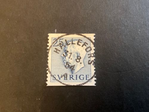 Gustaf VI Adolf facit nr 406 A praktstämplat HÄLLEFORS